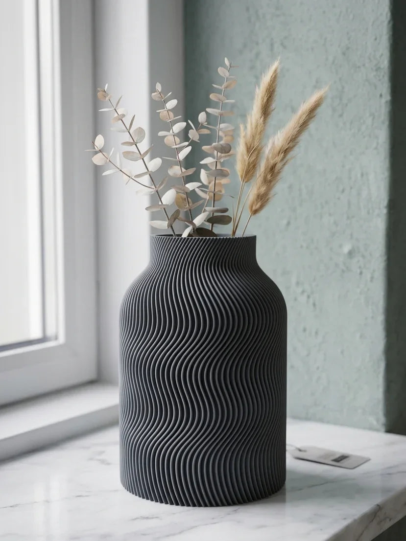 Bølget vase